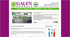 Desktop Screenshot of galenherbals.com
